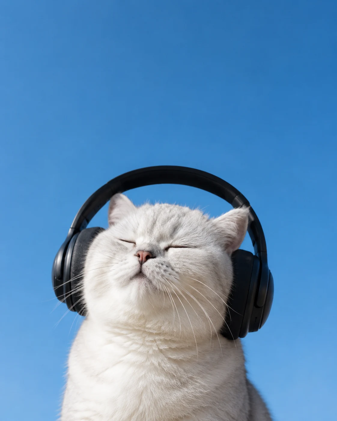 Music-Loving Cat pet portrait with polished lighting, stylish scene details, and an Instagram-ready look