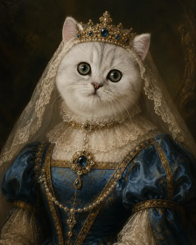 貴婦人猫の肖像｜洗練されたライティングとおしゃれな演出で、SNS映えするペットポートレート